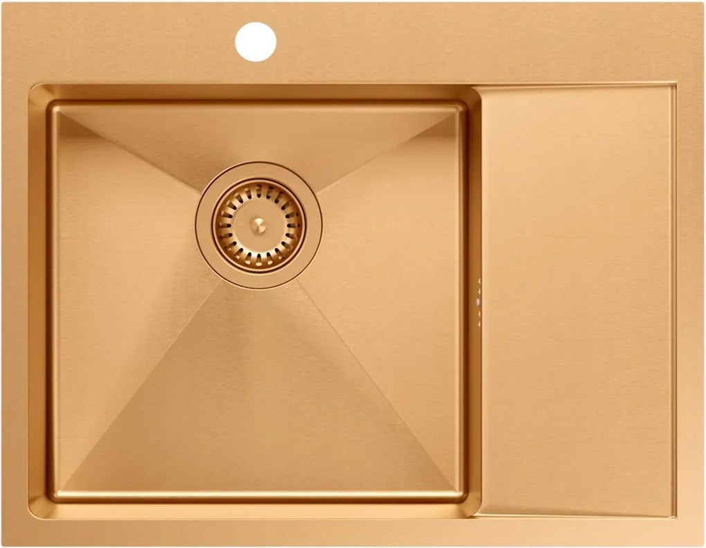 Стоманена мивка RUSSEL 116 Copper