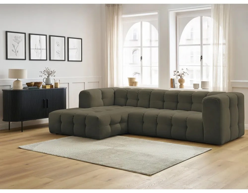 Зелен ъглов диван Cloud – Bobochic Paris