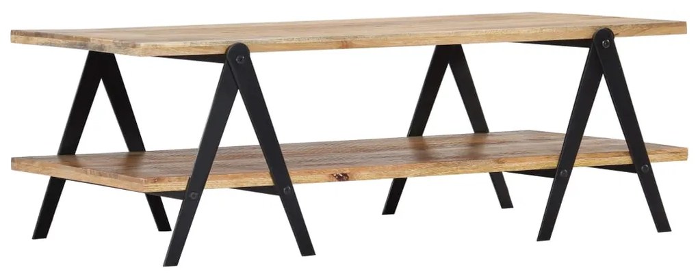 248094 vidaXL Маса за кафе, 115x60x40 см, мангово дърво масив