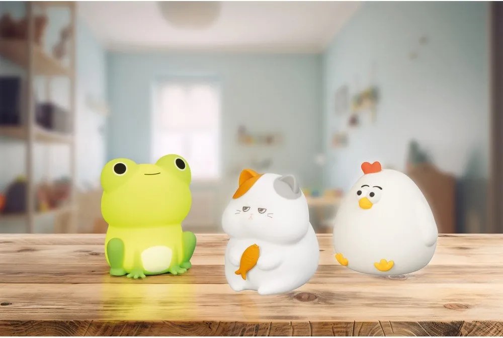 Зелена детска нощна лампа Willi – Fischer &amp; Honsel