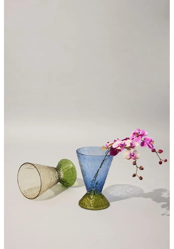 Ръчно изработена стъклена ваза Abyss - Hübsch