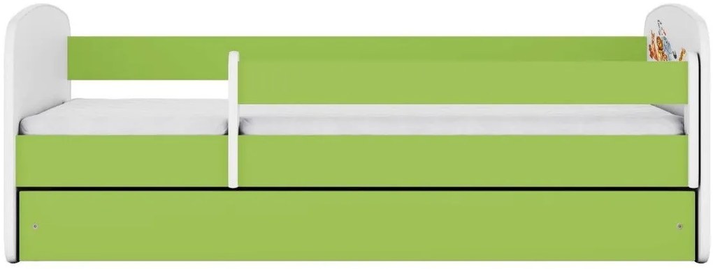 Детско легло Babydreams Cartoon-Prasino-140 x 70-Animals