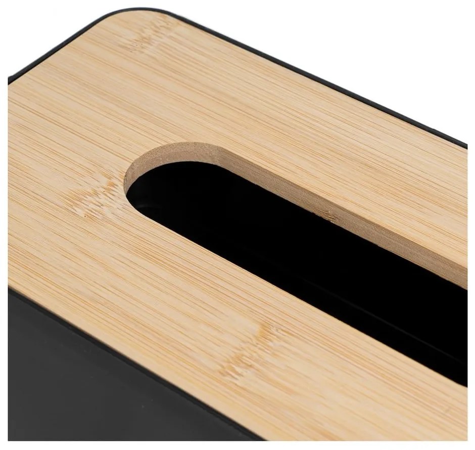 Кутия от пластмаса и бамбук за носни кърпички – Casa Selección