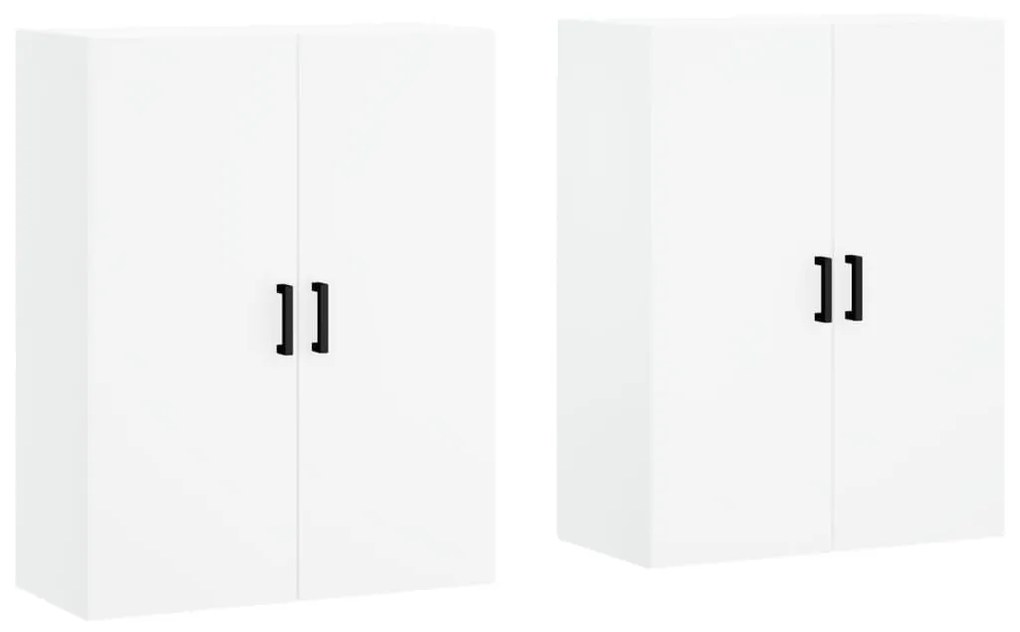 3195619 vidaXL Стенни шкафове, 2 бр, бели, 69,5x34x90 см