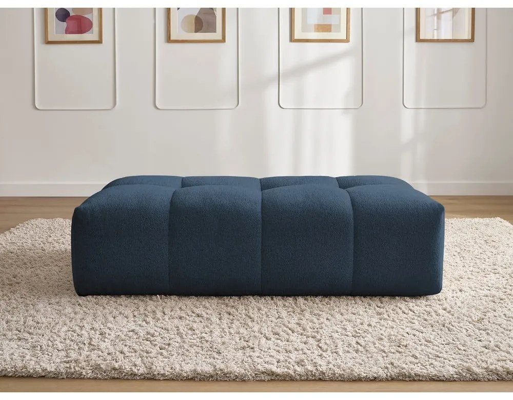 Тъмносиня шенилова табуретка Everest – Bobochic Paris