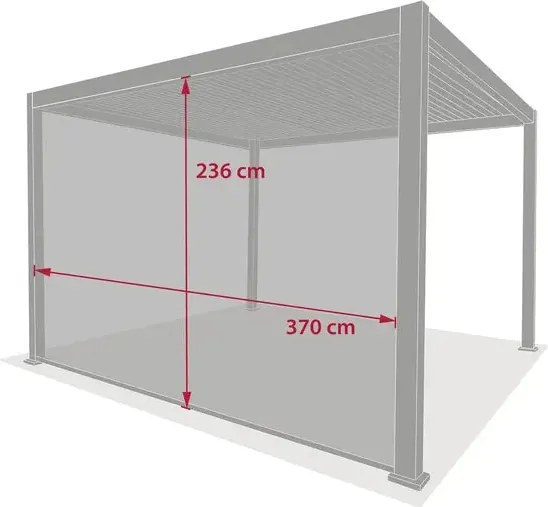 Щора за пергола Hesperide Evora, Тексалин, Графит, 4 m