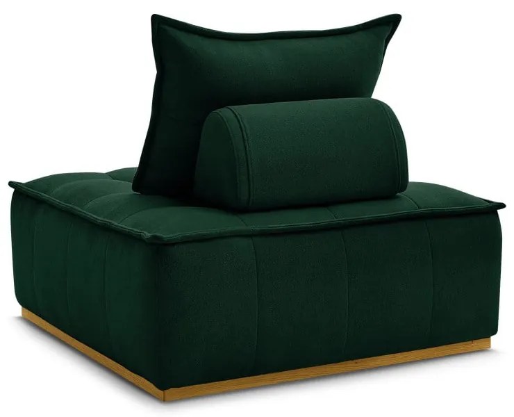 Тъмнозелено шенилово кресло Elisa – Bobochic Paris