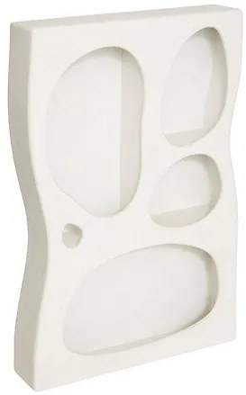 Органичен рафт за стена atmosphera Chesni, MDF, Бял, 79,5x18x122 см