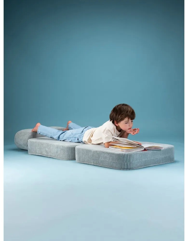 Детски стол от рипсено кадифе в цвят мента Flip – Wigiwama