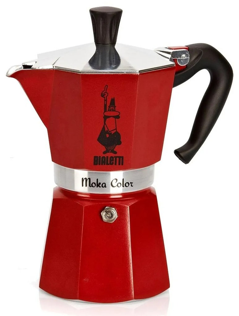 Италианска Кафеварка Bialetti Moka Express Червен Алуминий 6 чаши за чай