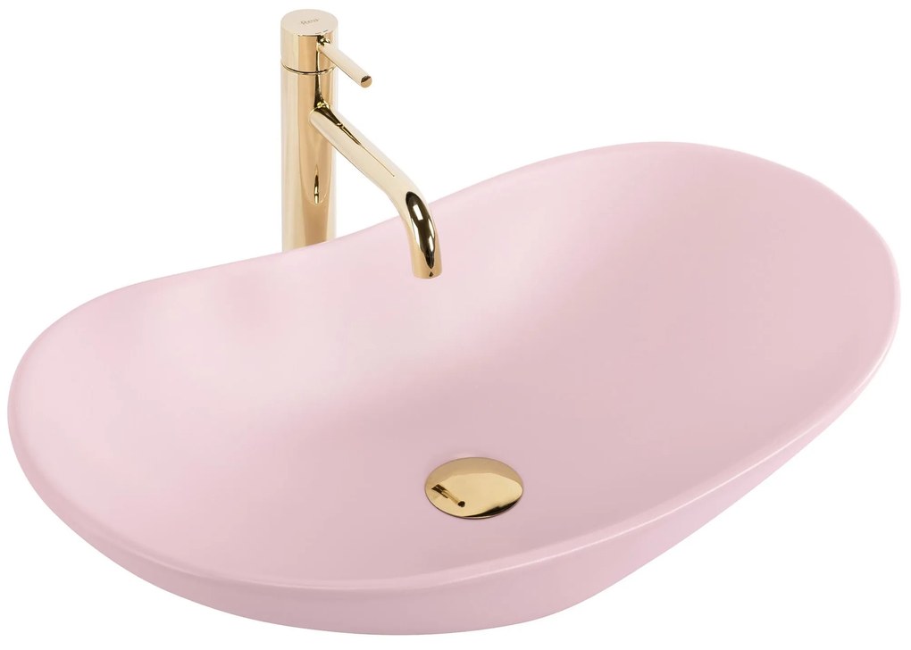 Умивалник за плот Rea Royal Powder Pink Matt