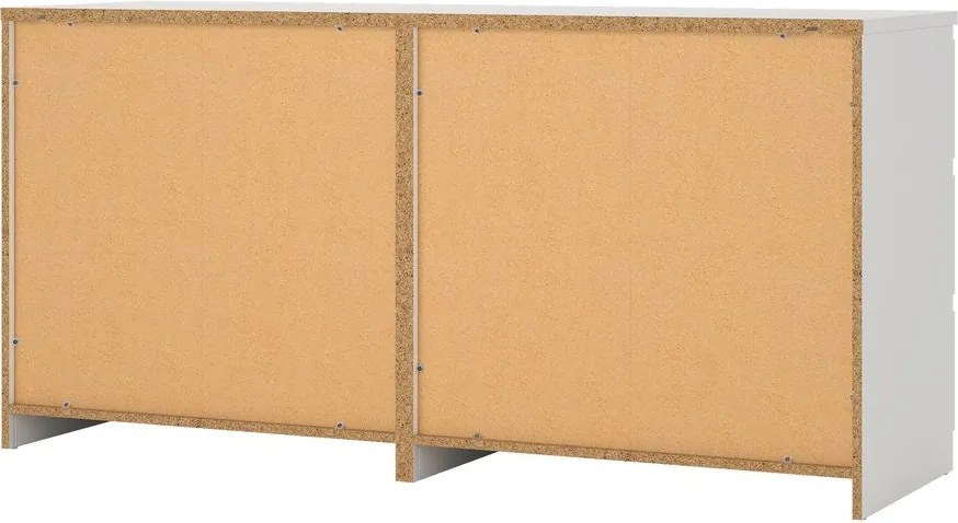 Бял скрин 154x76x50 cm Naia – Tvilum