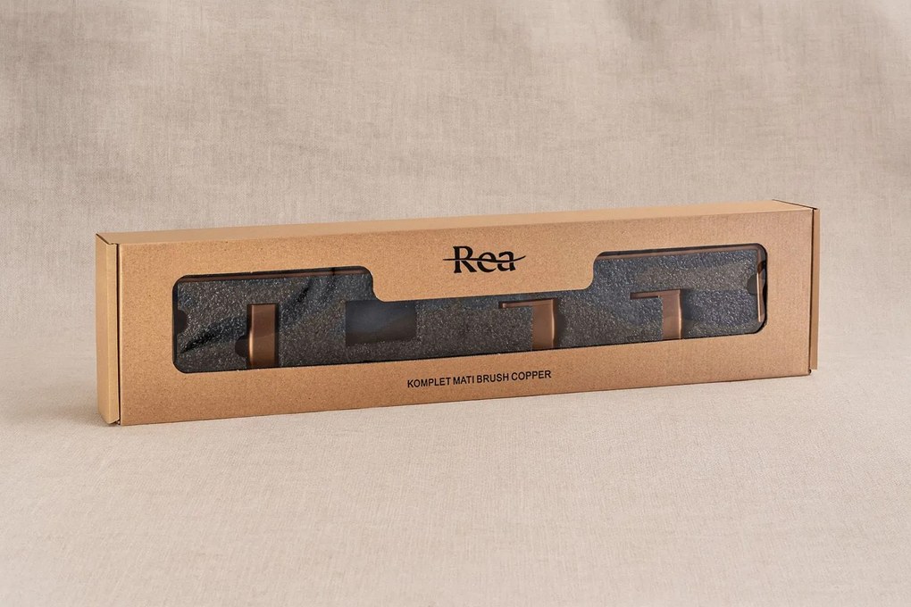 Комплект аксесоари за баня Mati Brush Copper 4 части