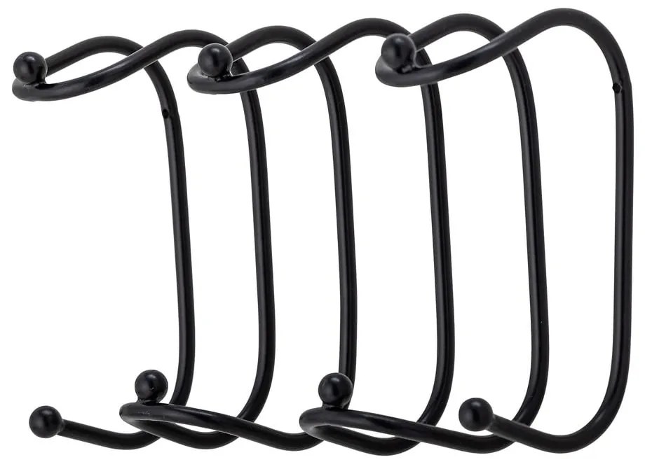 Черна метална стенна закачалка Maltha – Bloomingville