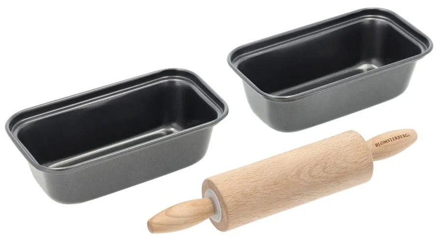 Стоманен комплект форми за хляб с аксесоари 3 бр. 4,5x15,5 cm – Blomsterbergs