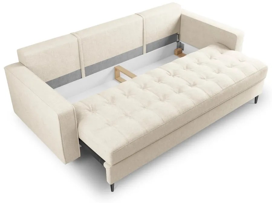 Светлобежов разтегателен диван Santo - Milo Casa