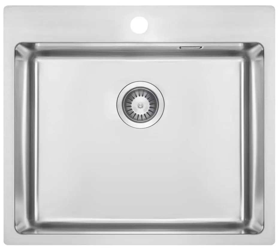Deante ZPO_010B - Кухненска мивка OLFATO 50,5x55 см матов стомана