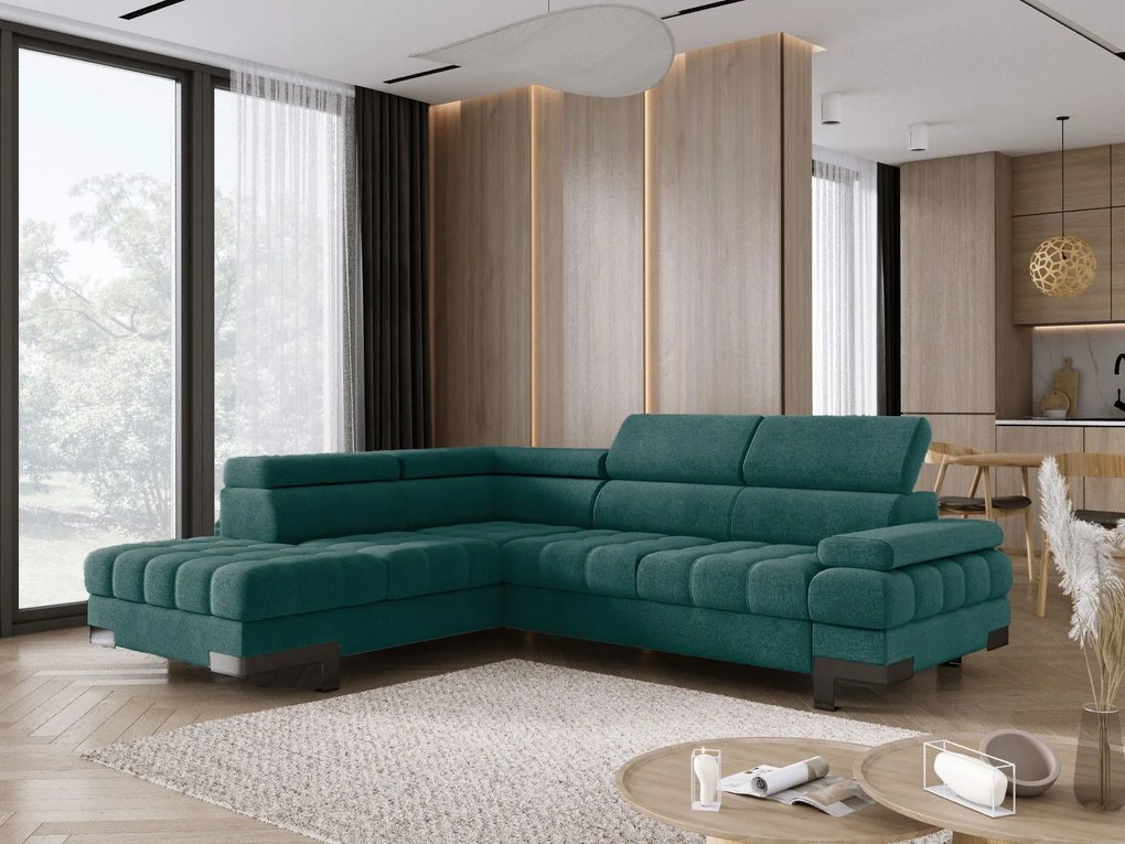 Ъглов диван Sapphire-Prasino-Left