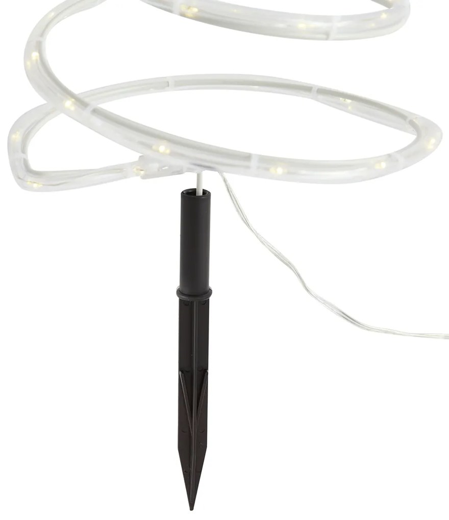 Комплект от 4 коледни колчета за осветление Бяла коледна елха с LED IP44 - Puno