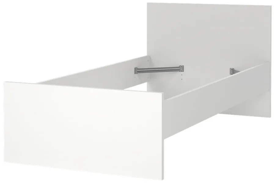 Бяло единично легло 90x190 cm Naia – Tvilum