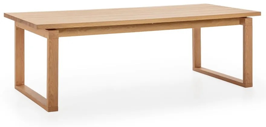 Трапезна маса с дъбов плот 100x220 cm Rina – Marckeric