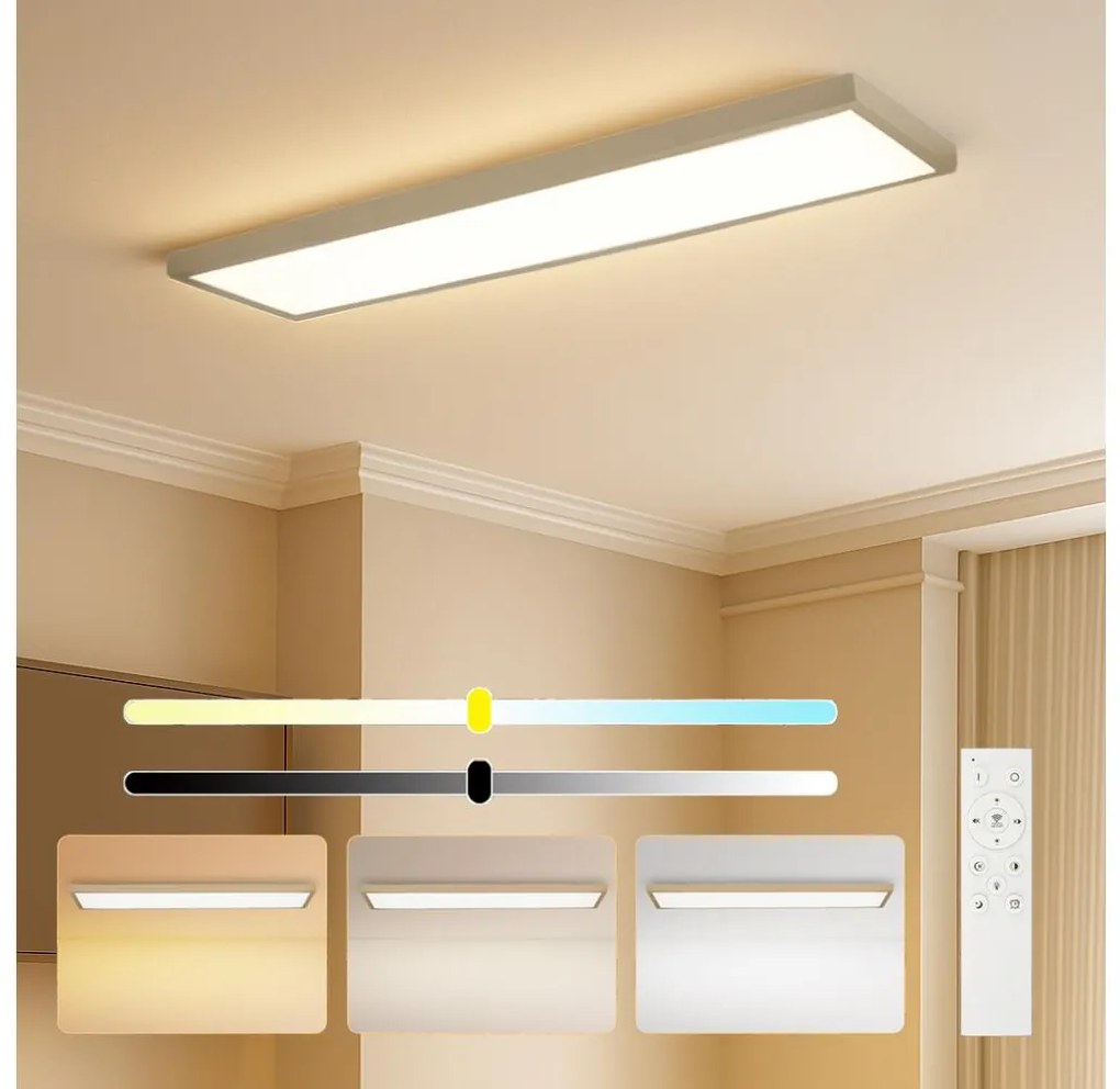 Brilagi-LED Димируемо осветително тяло за баня FRAME SMART LED/50W/230V 120x30 IP44 + дистанционно управление