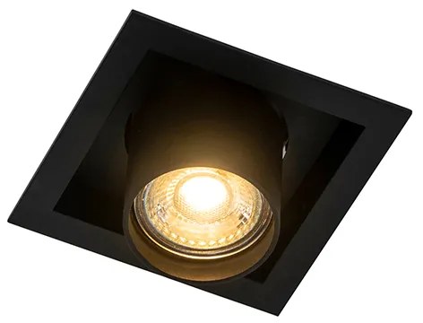 Модерен вграден прожектор черен регулируем - Roof