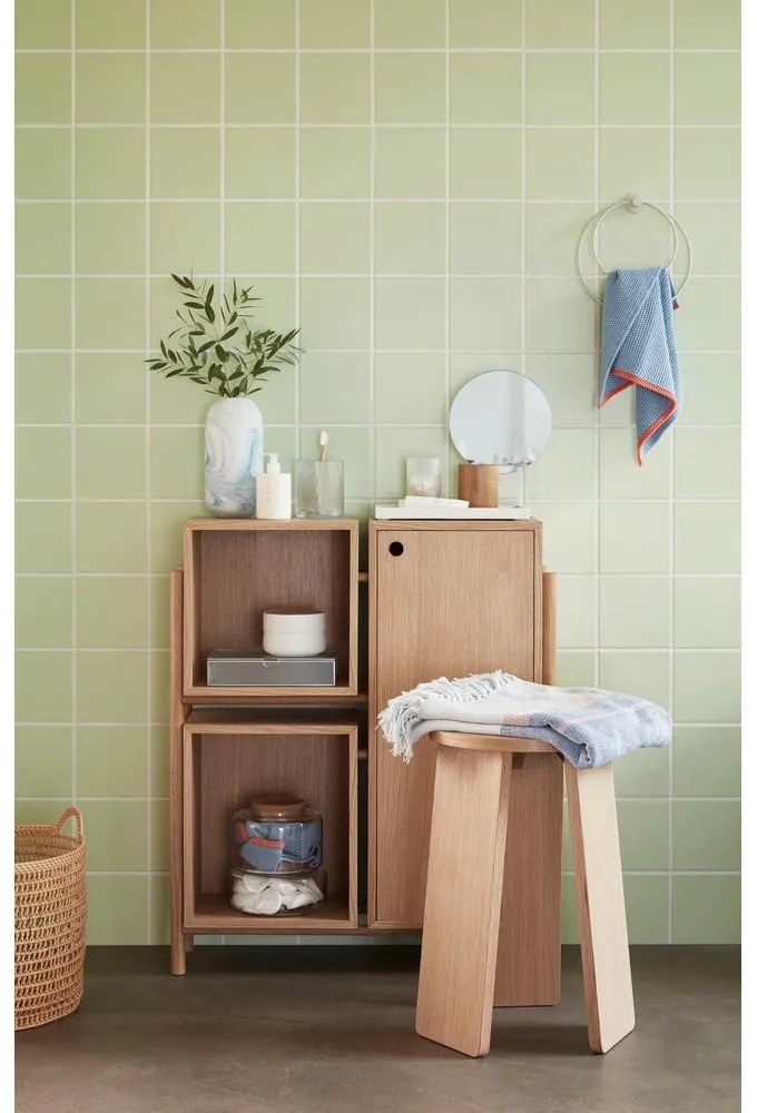 Синя памучна кърпа за чай Thea, 40 x 60 cm - Hübsch