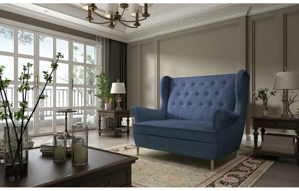 Тъмносин диван 150 cm Aros – ELTAP