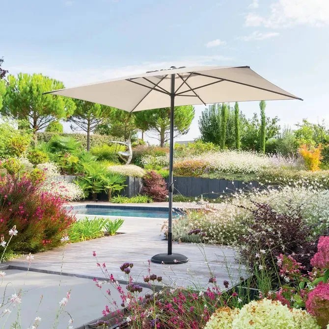 Основа за чадър Hesperide Dailio, Бетон, 25 kg - Черен