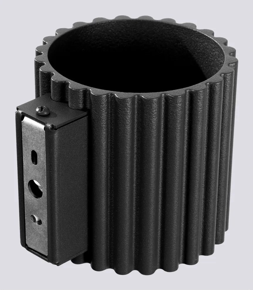 Черна стенна лампа ø 10 cm Zora – Sollux