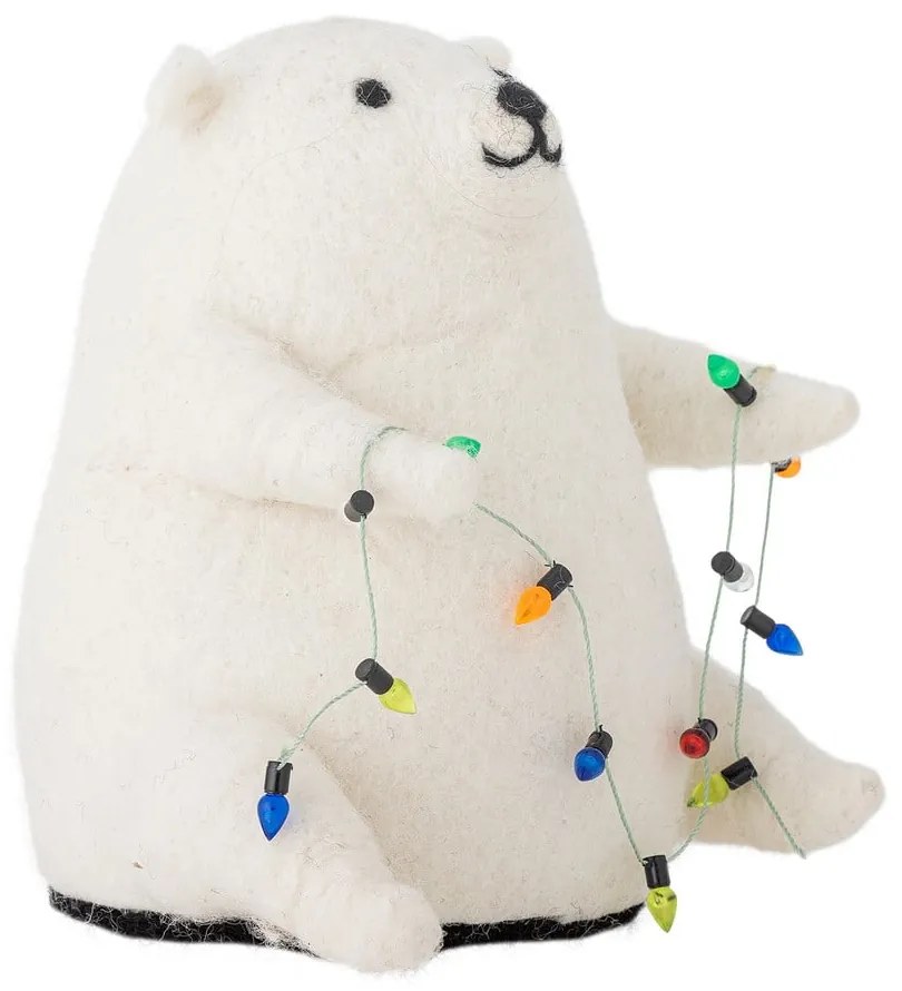 Бяла светлинна декорация Wally – Bloomingville