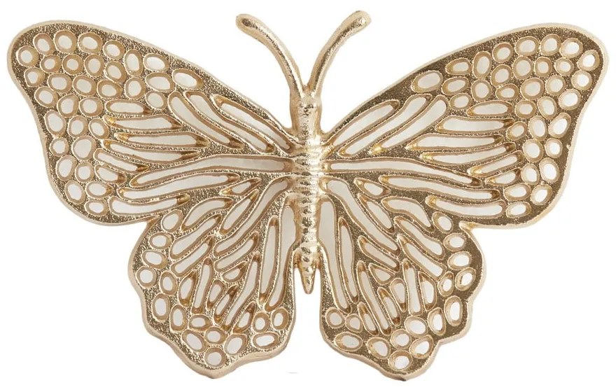 Метална декорация за стена 26x16 cm Butterfly – Light &amp; Living