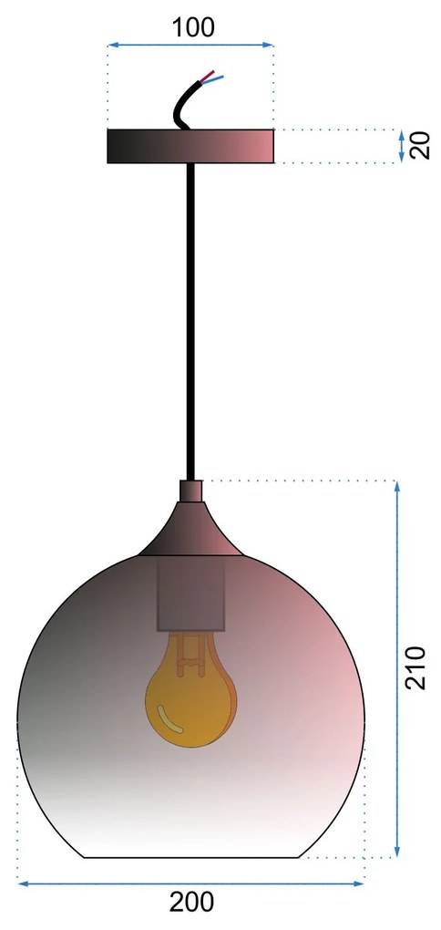 Пендел APP 313-1CP Rose Gold