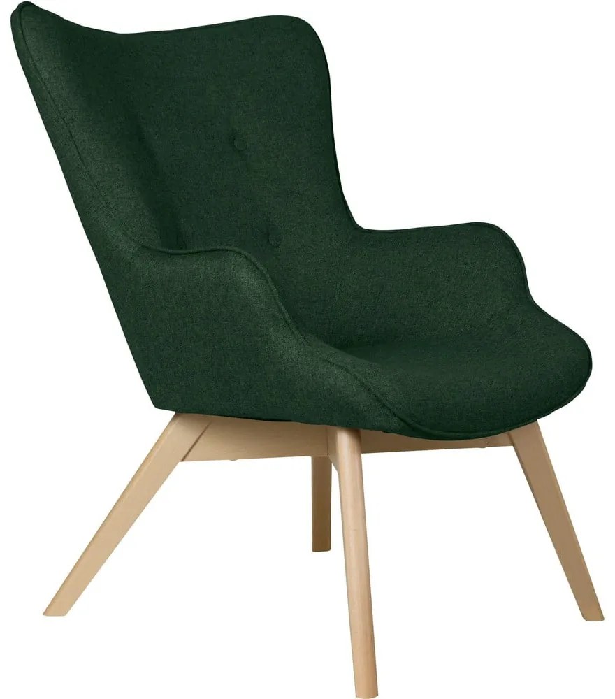 Тъмнозелено кресло Niko – Ropez