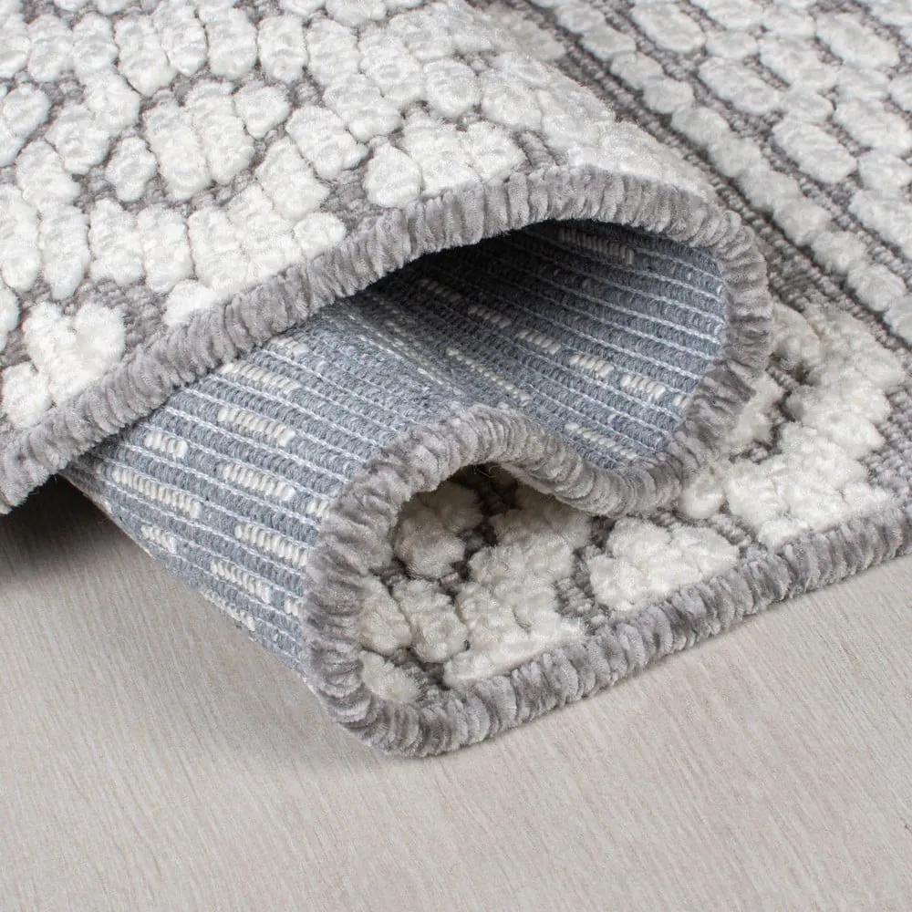 Сив килим от шенил подходящ за пране 160x240 cm Jhansi – Flair Rugs