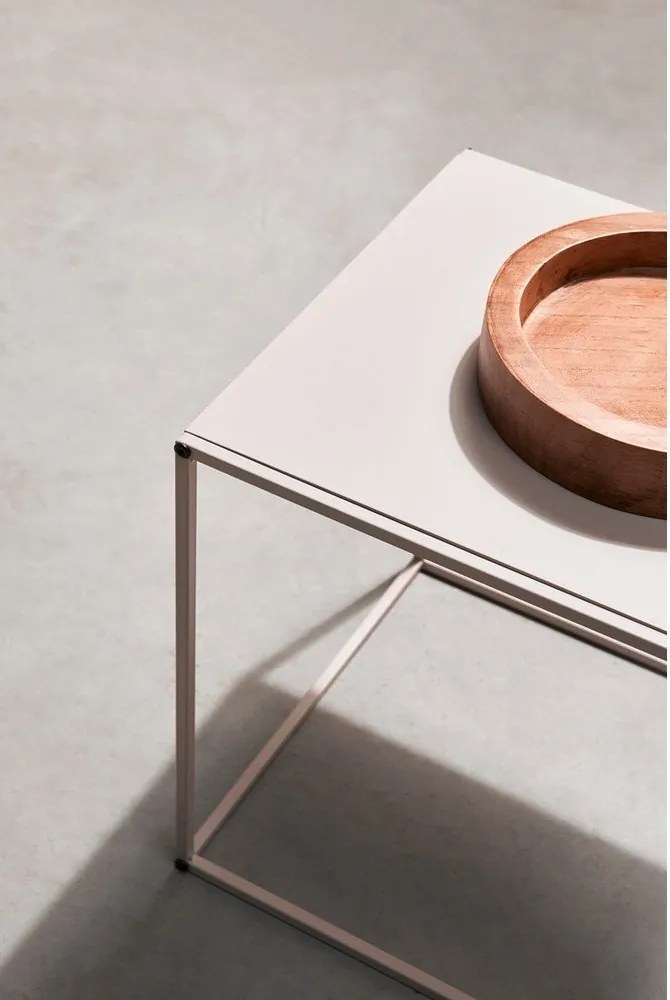 Бежови метални масички за кафе в комплект 2 бр. 38x38 cm Alrik – Yes Everyday