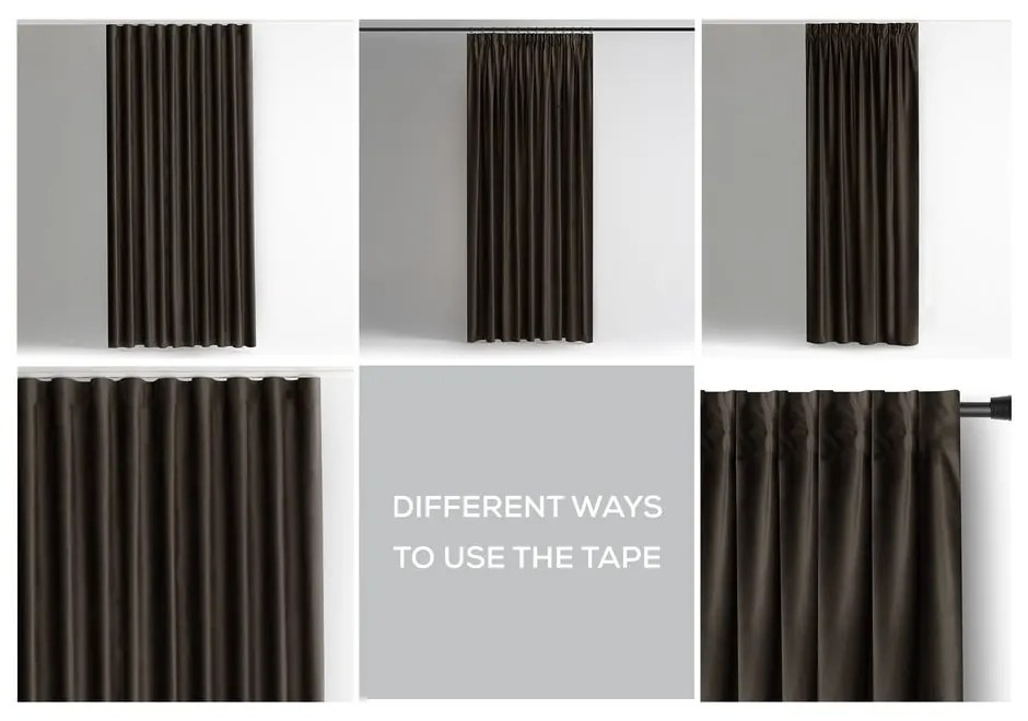 Кафяво затъмняващо перде 140x270 cm – Restilo