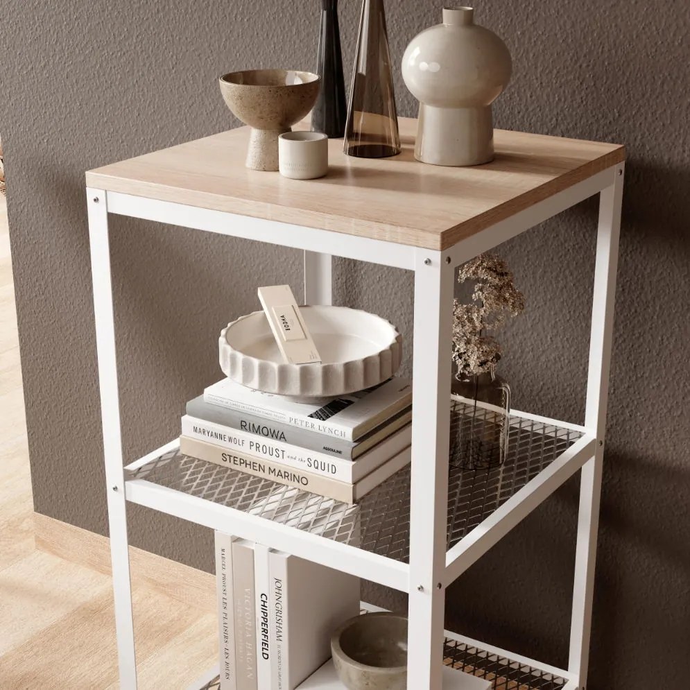 Етажерка за книги Novella mini-Leuko-Sonoma