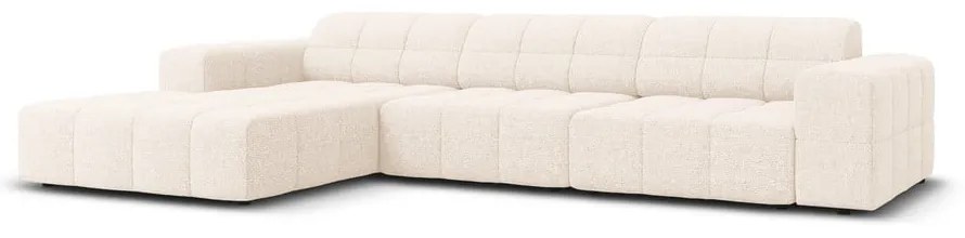 Кремав ъглов диван (ляв ъгъл) Chicago - Cosmopolitan Design