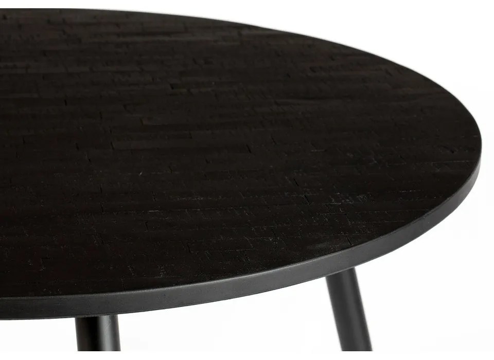 Кръгла маса за хранене от тиково дърво ø 110 cm Mo - White Label