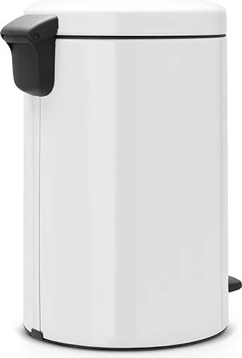 Кош за боклук с педал Brabantia NewIcon 649047, 20 л, Плавно затваряне, Противоплъзгаща основа, Метална вътрешна кофа, Бял
