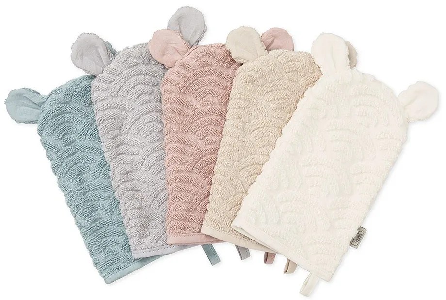 Кърпа за миене от органичен памук в цвят слонова кост 14x22 cm Off-White – Cam Cam Copenhagen