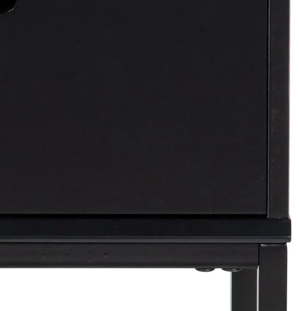 Черно нощно шкафче Mitra - Actona