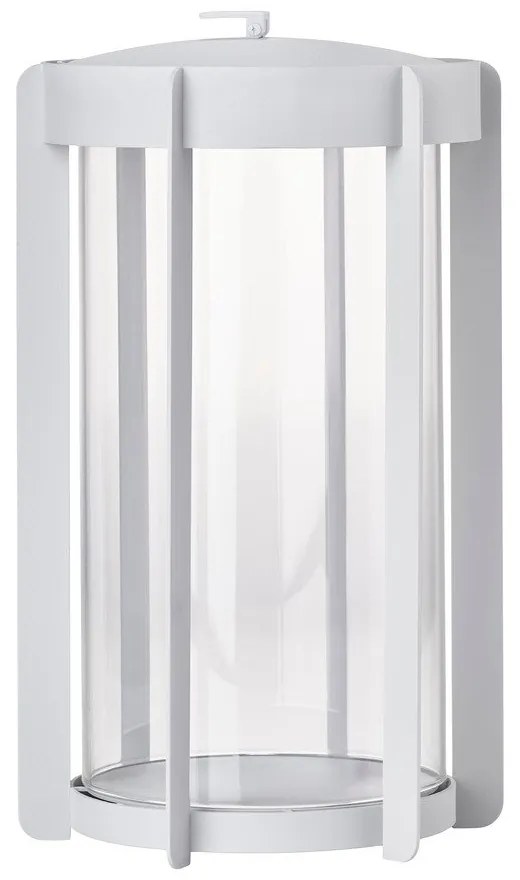 Светлосив LED фенер с USB (височина 35 cm) Firefly – Zone