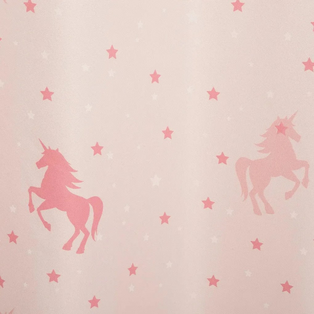 Детска светеща затъмняваща завеса atmosphera Unicorn Glow, 140x250, Розов