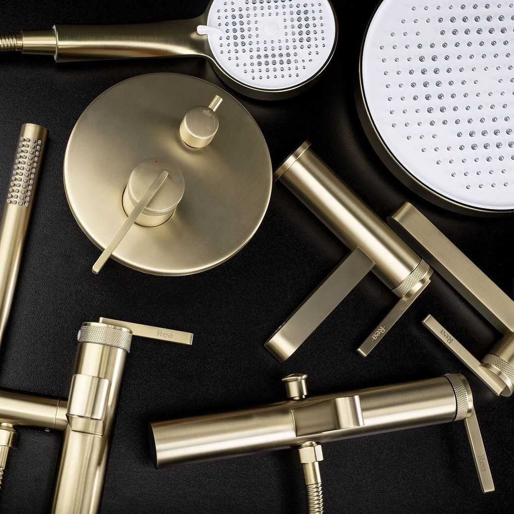 Смесител за биде Rea Grace Brush Gold