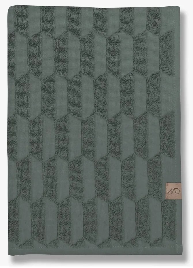 Тъмнозелена памучна кърпа 50x95 cm Geo - Mette Ditmer Denmark