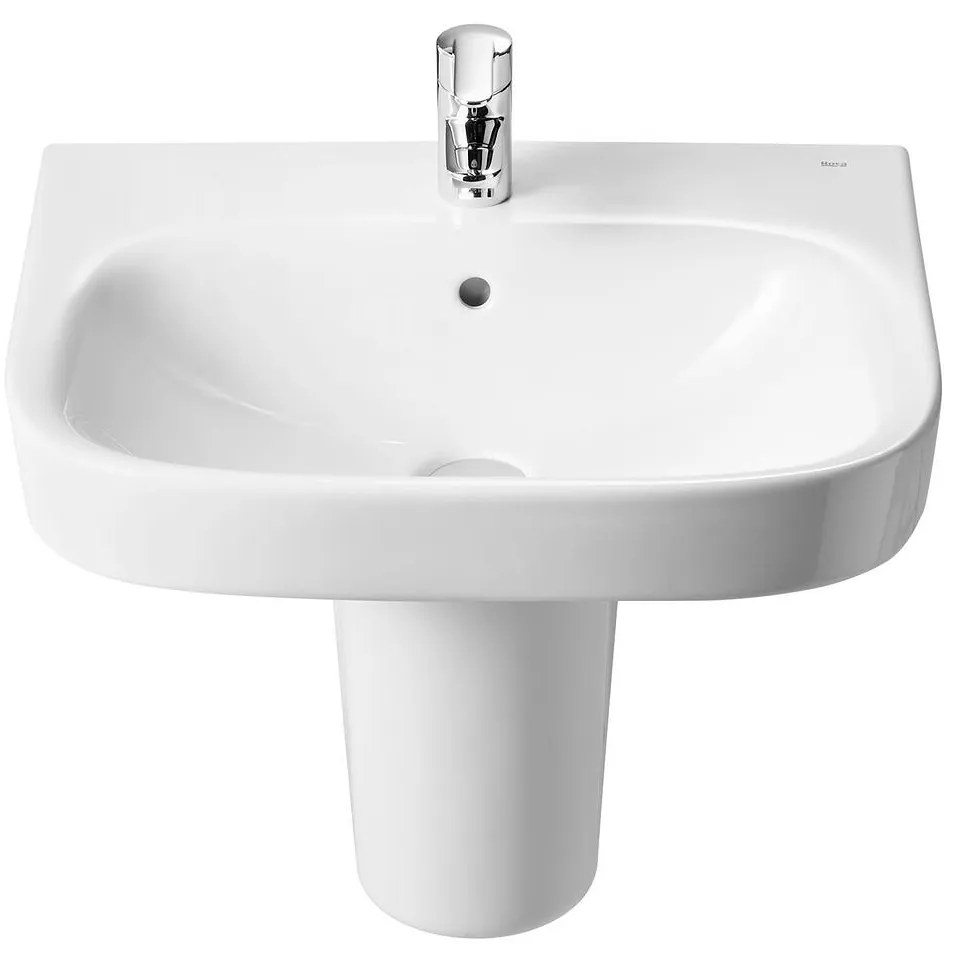 Умивалник за стенен монтаж, A325994000, Roca, порцелан, бял гланц, 60х48х15см