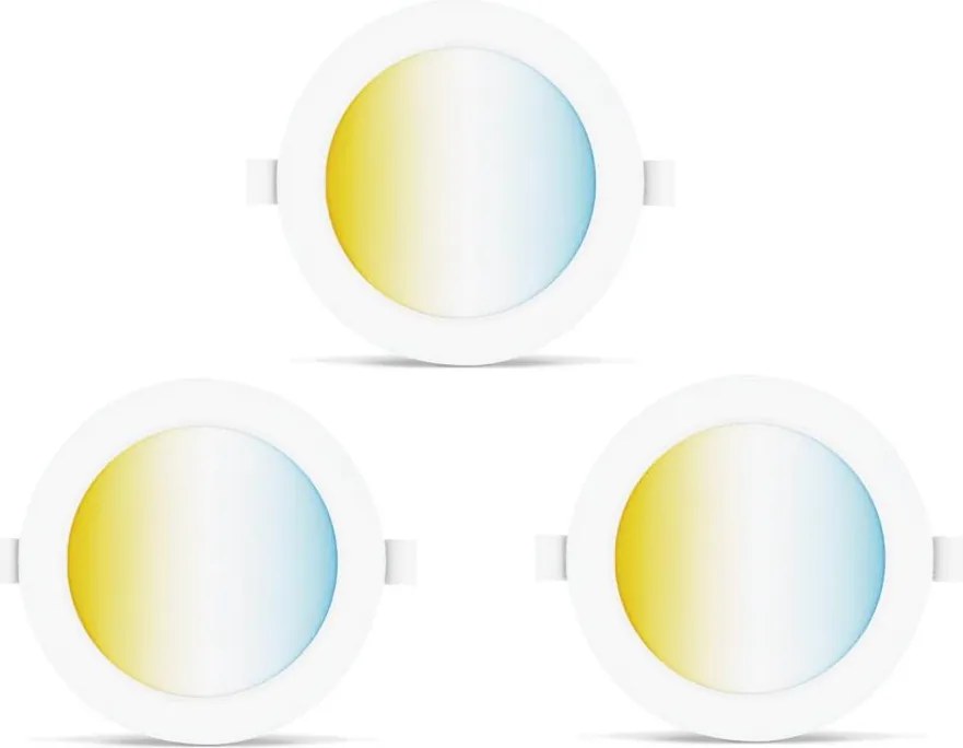 Aigostar комплект 3x LED вградени лампи MESH 6W/230V 2700-6500K, пр.11,5см